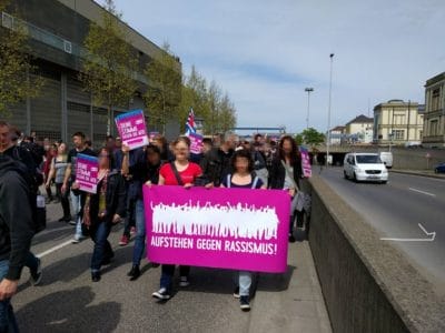 5.000 Demonstrierten gegen den AfD Bundesparteitag in Stuttgart, Foto: Dirk Spöri